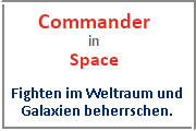 Online Spiele Coburg - Sci-Fi - Commander in Space